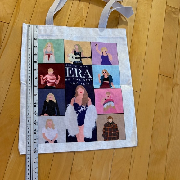 TAYLOR SWIFT Eras Tour Canvas Tote Bag Birthday “May your next ERA be best yet” - Picture 4 of 6